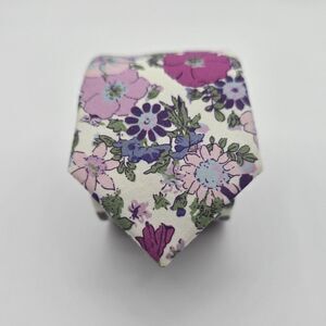 Frank & Buck Men’s Floral Cotton Skinny Tie 2.25x60